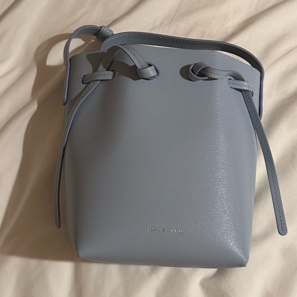 Mansur Gavriel Mini Mini Cielo Leather Bucket Bag
